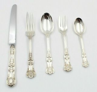 Vintage Tiffany & Co.  English King Sterling Silver 5 Piece Place Setting Nr 5471