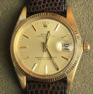 Vintage Rolex Oyster Perpetual Date 1503 18k Circa 1963