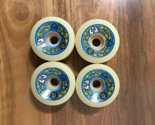 SANTA CRUZ BULLET 66 92A SKATEBOARD WHEELS VINTAGE NOS OLD SCHOOL NATURAL 80s 2