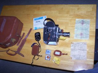 Vintage Paillard Bolex H - 8mm Camera W/3 Lenses And Accessories