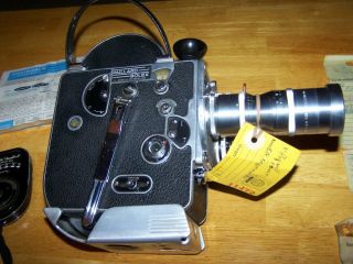 Vintage PAILLARD BOLEX H - 8mm Camera w/3 Lenses and accessories 2