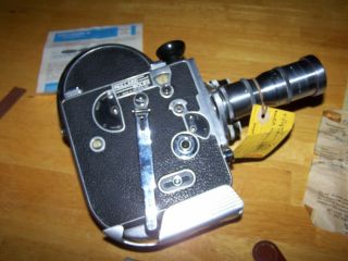 Vintage PAILLARD BOLEX H - 8mm Camera w/3 Lenses and accessories 7