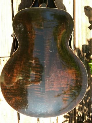 1943 Gibson L - 50 Vintage Archtop Guitar Non - Tuners Sunburst Finish 3