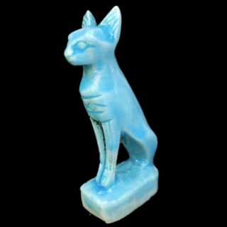 Ancient Egyptian Cat Statue,  Late Period 664 - 332 Bc (6)