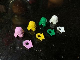 AUTHENTIC LEGO PROTOTYPE DARTH VADER HELMETS PINK YELLOW GREEN WHITE RARE 2