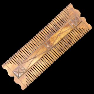Ancient Very Rare Roman Period Decorated Hair Comb 2nd - 3rd Cent Ad (3)