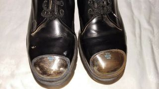 Vintage Patrick Cox Shoes Steel Toe Black Leather Size 10 Shoes
