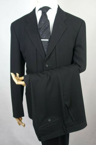 Issey Miyake Vtg Archival Black Suit Chest Pocket Detail Japan Xl