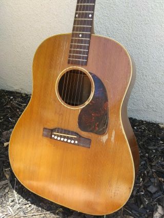 1953 Gibson J - 50 (Natural Finish J45) Vintage Acoustic Guitar w/ Case 2