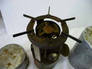 WWII U.  S.  Military Coleman 520 Gasoline Camp Stove 1944 & Funnel Wrench Parts 2