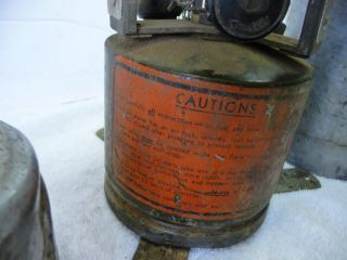 WWII U.  S.  Military Coleman 520 Gasoline Camp Stove 1944 & Funnel Wrench Parts 6