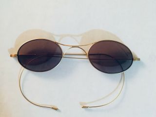 Giorgio Armani Vintage Sunglasses Matte Gold Frame Eyeglasses Classic Frame