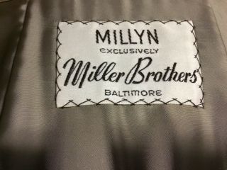 Vintage Mink Fur Coat - Miller Brothers - Beige - Sable - length 2