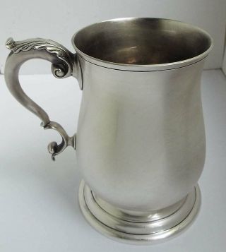 Large Heavy 427g English Antique 1987 Solid Sterling Silver Pint Tankard
