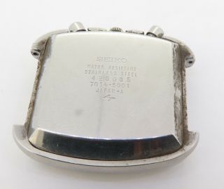 Vintage Seiko Automatic Chronograph Steel Watch Ref 7016 5001 5