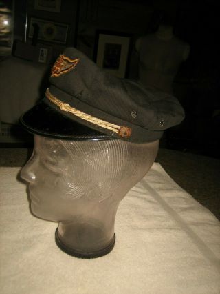 VTG 1940 ' S HARLEY DAVIDSON CAPTAINS RIDING HAT CAP KNUCKLEHEAD PANHEAD 2