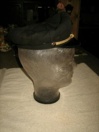 VTG 1940 ' S HARLEY DAVIDSON CAPTAINS RIDING HAT CAP KNUCKLEHEAD PANHEAD 3