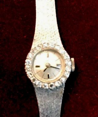 Ladies Croton 14k Gold W/ 20 Diamonds Watch,  Great Swiss