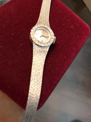 Ladies Croton 14K Gold W/ 20 Diamonds Watch,  great Swiss 5