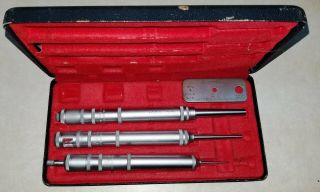 Vintage Datcon Instrument Company Kwik Chek Hole Gage Set With Case & Set Gage