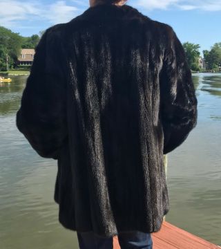 Women ' s Saks Jandel,  Vintage Black Mink Jacket.  Size M. 9