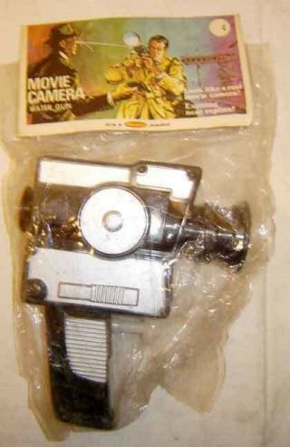 Vintage 1960s Spy Toy Movie Camera Water Gun Mip