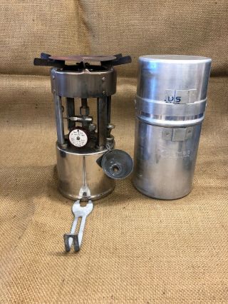 Vintage Wwii Coleman 530 B46 Mountain Stove W/ Case