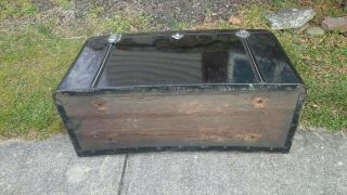 ANTIQUE TRUNK LUGGAGE CARRIER FORD MODEL A POTTER MFG METAL CURVED BACK 30 ' S 12