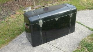 Antique Trunk Luggage Carrier Ford Model A Potter Mfg Metal Curved Back 30 