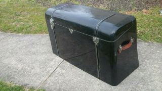 ANTIQUE TRUNK LUGGAGE CARRIER FORD MODEL A POTTER MFG METAL CURVED BACK 30 ' S 2