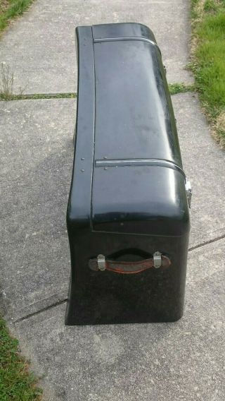 ANTIQUE TRUNK LUGGAGE CARRIER FORD MODEL A POTTER MFG METAL CURVED BACK 30 ' S 4