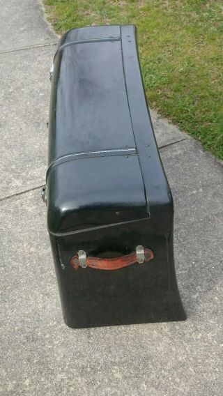 ANTIQUE TRUNK LUGGAGE CARRIER FORD MODEL A POTTER MFG METAL CURVED BACK 30 ' S 5