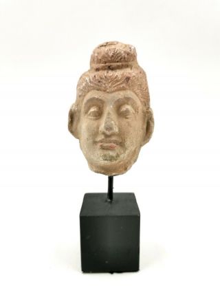Unusual Rare Greek Hellenistic Ca.  400 Bc Terracotta Head - R423