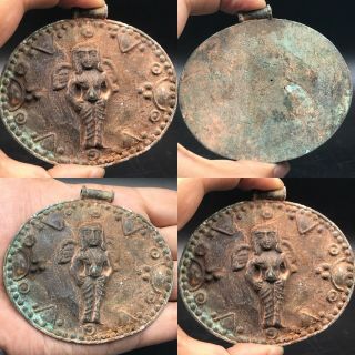 Ancient Unique Wonderful Stunning Rare Bronze Pendant