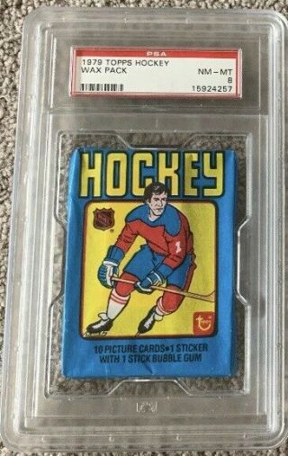 1979 - 80 Topps Hockey Wax Pack Psa 8 Possible Gretzky Rc Vintage