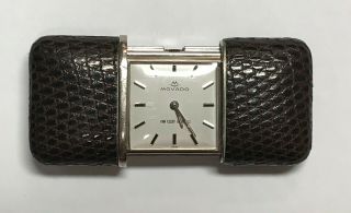 Vintage Movado Ermeto Chronometre Travel Watch.  Provenance: Alexander Girard.