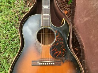 1950 Gibson CF - 100 cutaway LG - 2 sized acoustic guitar,  neck reset & vintage case 11