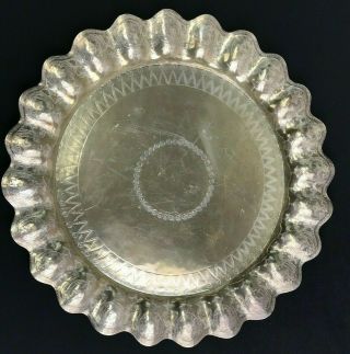 Vintage Sanborns Mexico Sterling Silver 925 Serving Tray / Platter,  14 ",  1200g