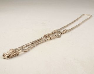 Unique Tibetan Silver Necklace Fashionable Retro Hip Hop Men Accessories Gift