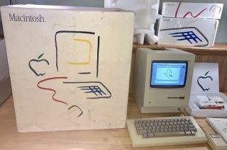 1984 APPLE MACINTOSH 128K MATCHING BOX Set 1st Model MAC M0001 RARE 4