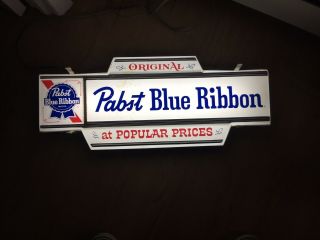 Vintage Pabst Blue Ribbon Light Up Sign