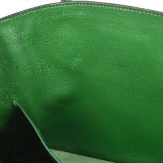 Auth HERMES BIRKIN 35 Hand Bag Green Veau Epson Leather France Vintage A43549 9