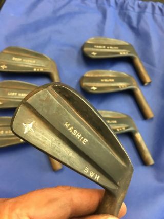 National Custom Don White Irons 5 - Gap.  7 Irons.  Heads Only.  Rare 2