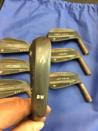 National Custom Don White Irons 5 - Gap.  7 Irons.  Heads Only.  Rare 3