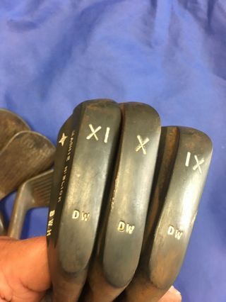 National Custom Don White Irons 5 - Gap.  7 Irons.  Heads Only.  Rare 8