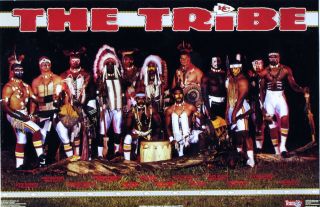 Vintage 1991 Kansas City Chiefs The Tribe Indian Headdress Nfl Poster