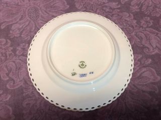 Vintage Set 3 Royal Copenhagen Blue Fluted Full Lace Luncheon Lunch Plate 1085 4