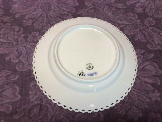 Vintage Set 3 Royal Copenhagen Blue Fluted Full Lace Luncheon Lunch Plate 1085 7