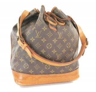 Authentic Vintage Louis Vuitton Noe Monogram Shoulder Tote Bag Purse 29149