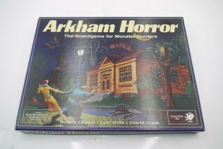 Vintage 1987 Arkham Horror Chaosium Board Game Unpunched